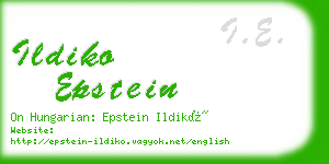 ildiko epstein business card
